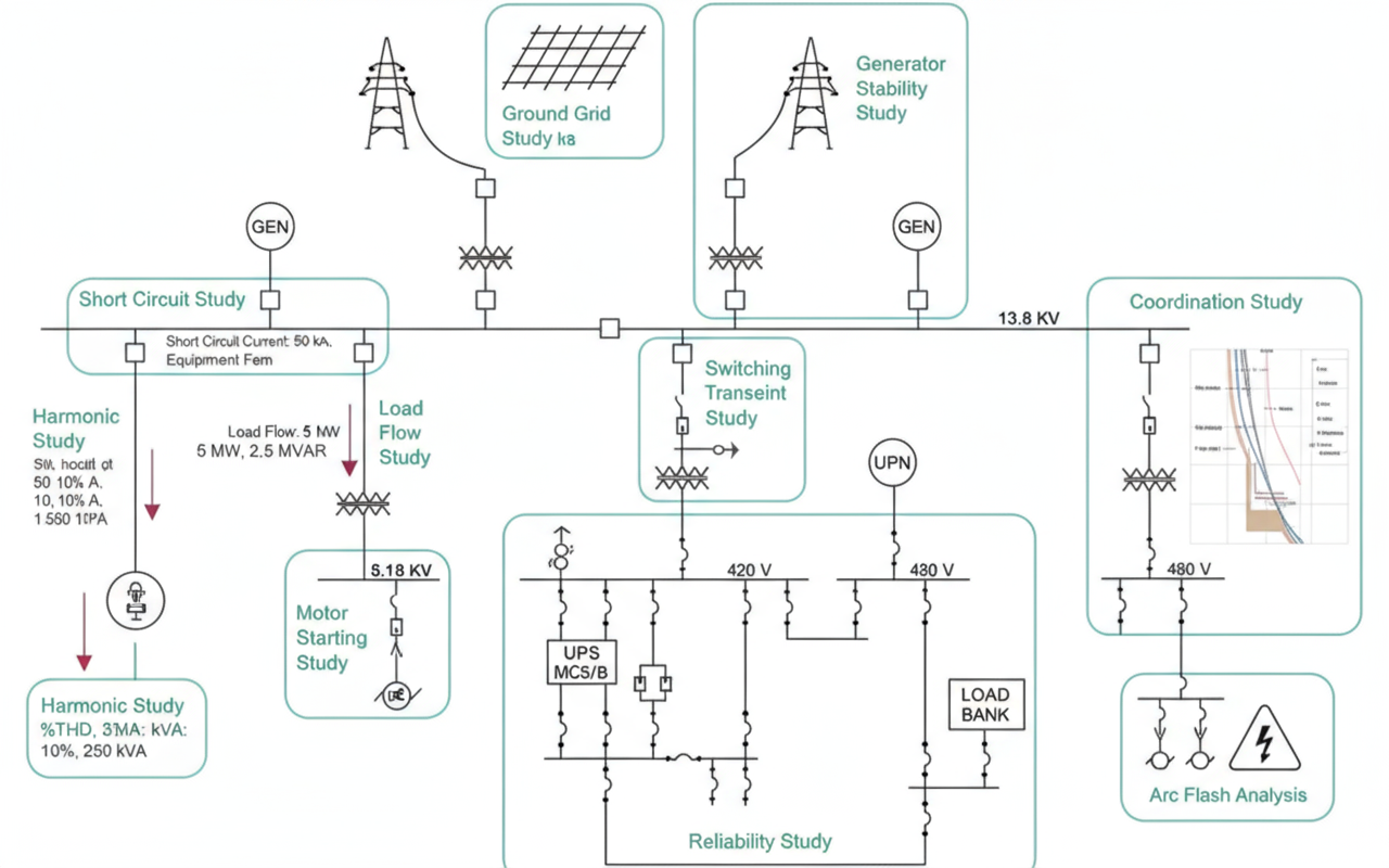 Power System Studies Diagram